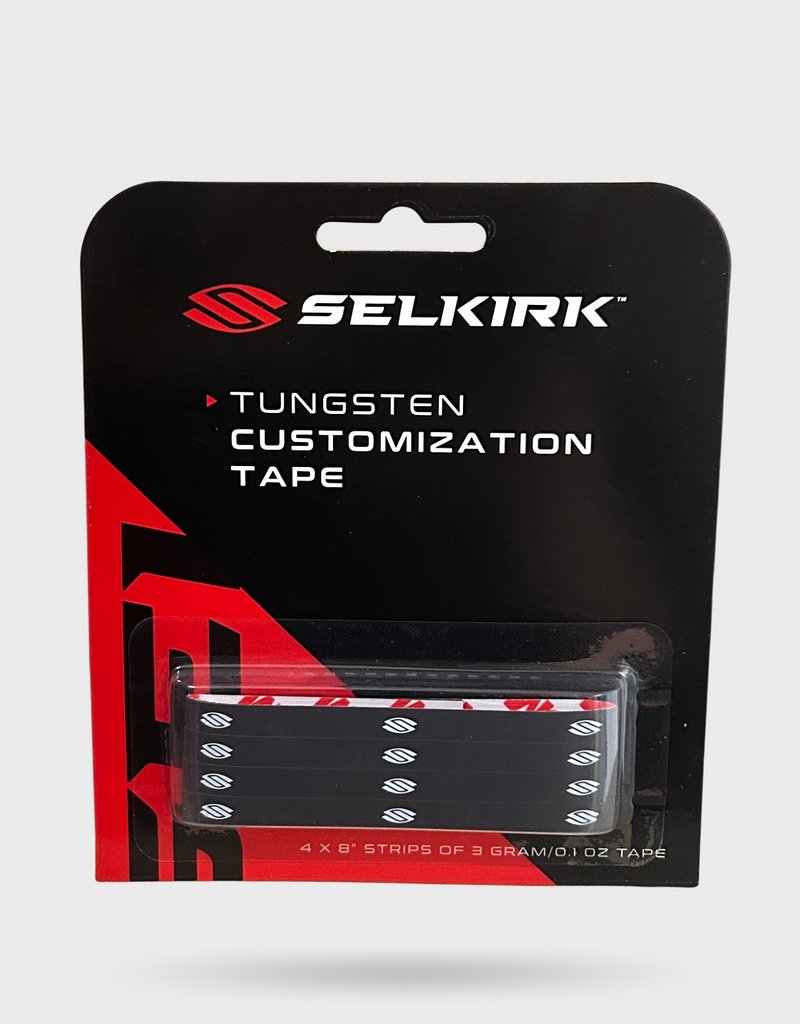 Selkirk Selkirk Tungsten Tape - Four 8" Strips of 0.1oz Tape - B&T Racket