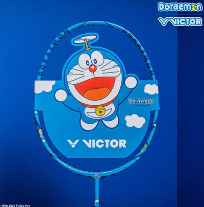 Victor USA VICTOR DX - DRM GB Doraemon Badminton Racket Set (Unstrung) Blue - NWT - B&T Racket