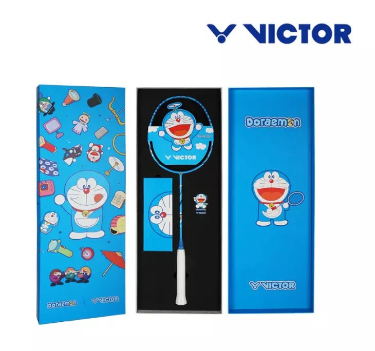 Victor USA VICTOR DX - DRM GB Doraemon Badminton Racket Set (Unstrung) Blue - NWT - B&T Racket