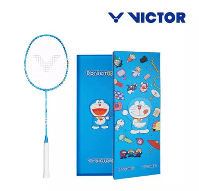 Victor USA VICTOR DX - DRM GB Doraemon Badminton Racket Set (Unstrung) Blue - NWT - B&T Racket