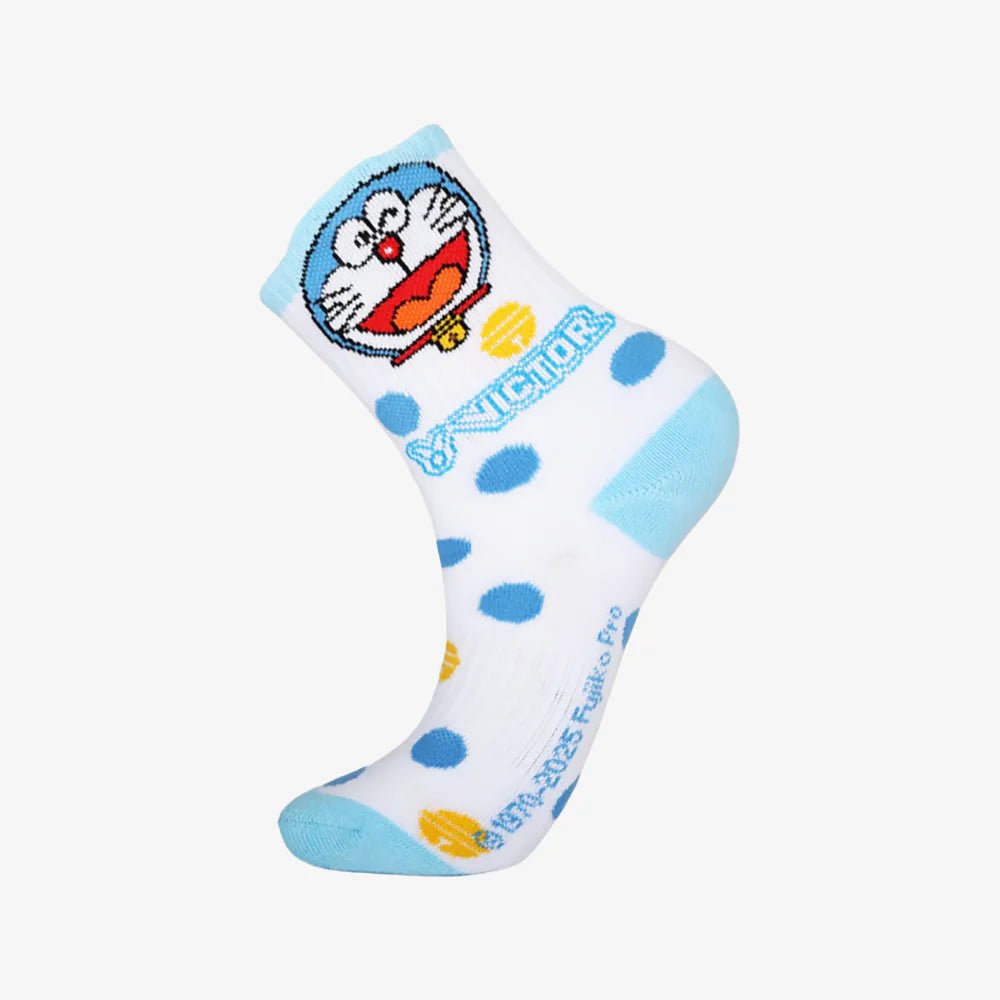 Victor USA Victor x Doraemon Junior Sport Socks SK516DRM (Light Blue)(Yellow) - B&T Racket