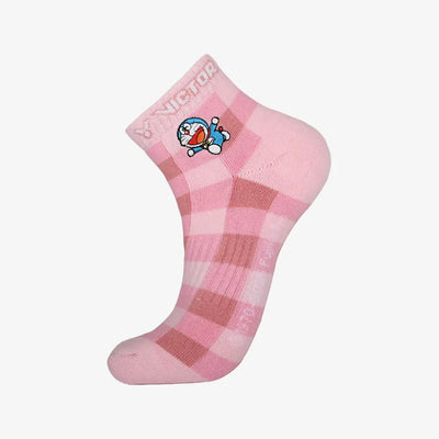 Victor USA Victor x Doraemon Sport Socks SK514DRM - I (Cotton Candy Pink) - B&T Racket