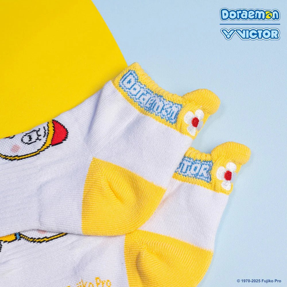 Victor USA Victor x Doraemon Sport Socks SK515DRM - E (Vibrant Yellow) - B&T Racket