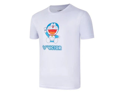 Victor USA Victor x Doraemon Unisex T-Shirt T - 501DRM - A (White) - B&T Racket