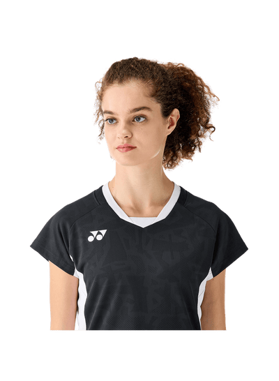 Yonex USA Yonex Tournament Women's Crew Neck Shirt 20848BK (2025 New) - B&T Racket