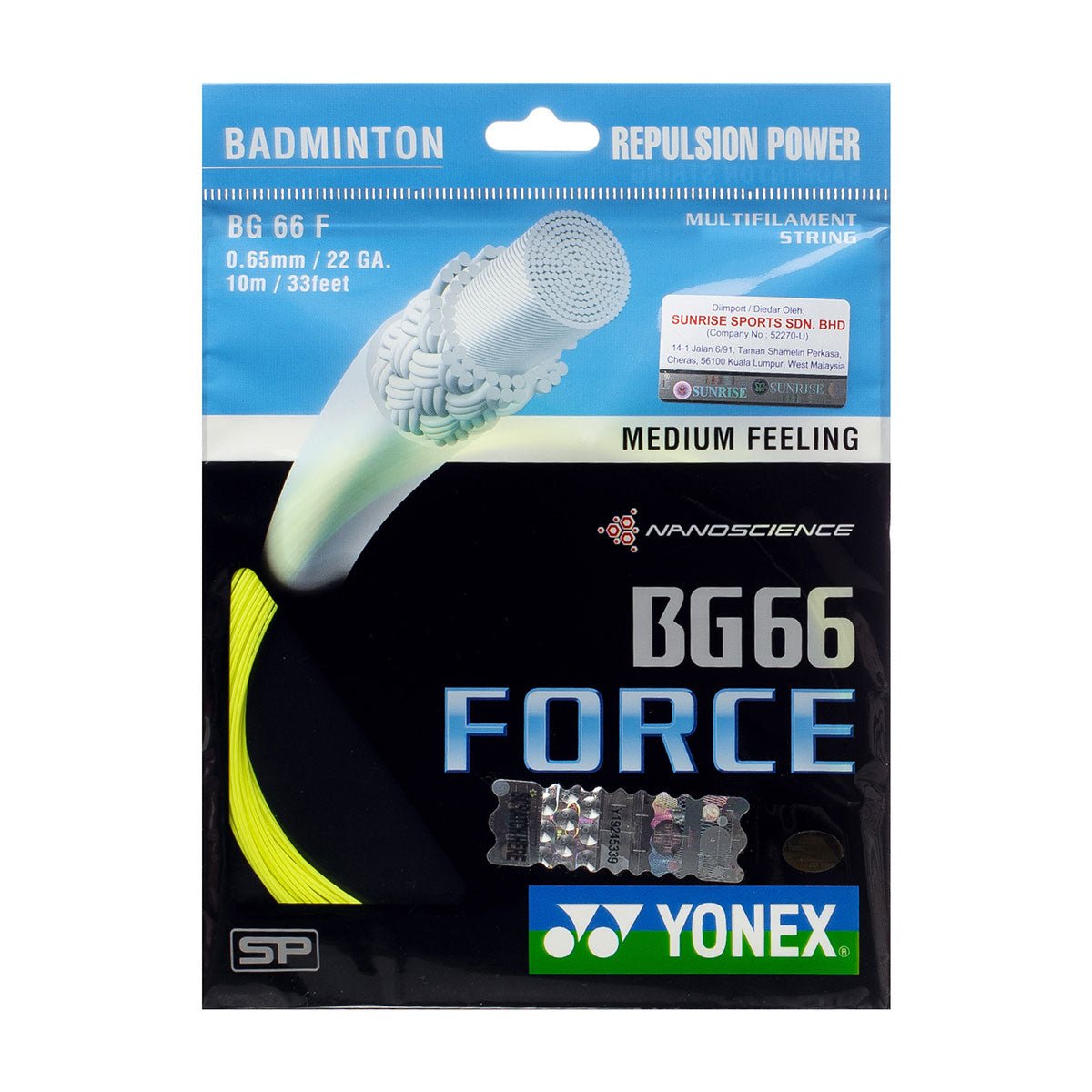 Yonex USA BG66 FORCE - B&T Racket