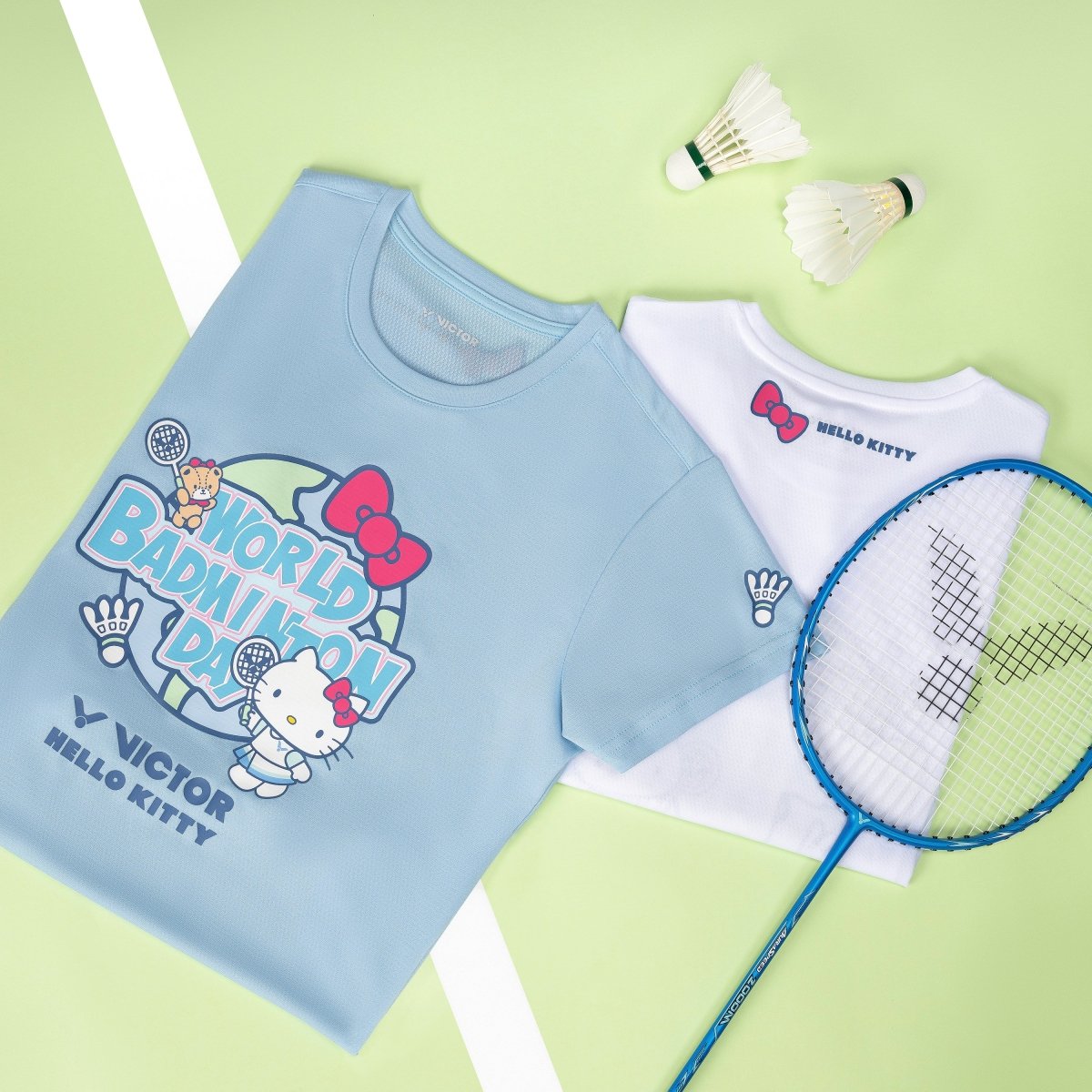 Victor USA Victor Hello Kitty T-Shirt T-KT301A (White) - B&T Racket