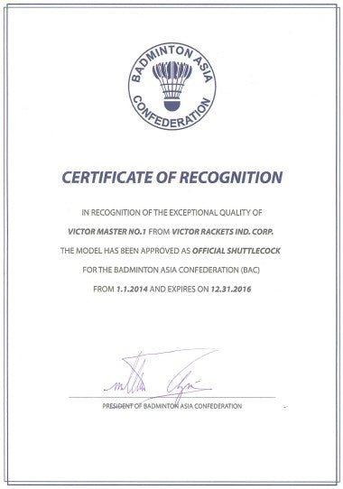 Victor USA Victor MASTER #1 Shuttlecocks - B&T Racket