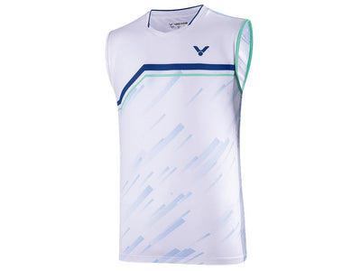 Victor USA Victor Men's Badminton Sleeveless Shirt T-30003A - White - B&T Racket