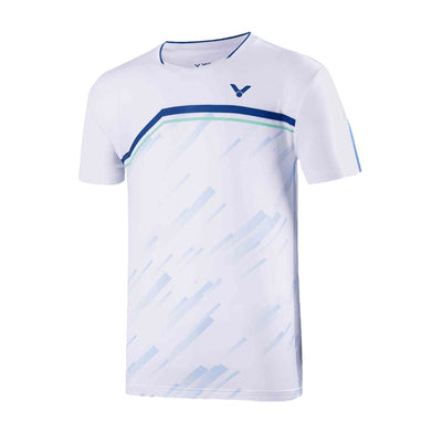 Victor USA Victor Men's Badminton T-Shirt T-30002A - White - B&T Racket