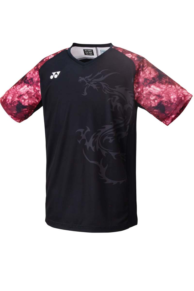 Yonex USA Yonex Men's Badminton T-Shirt 16572EX - Black - B&T Racket